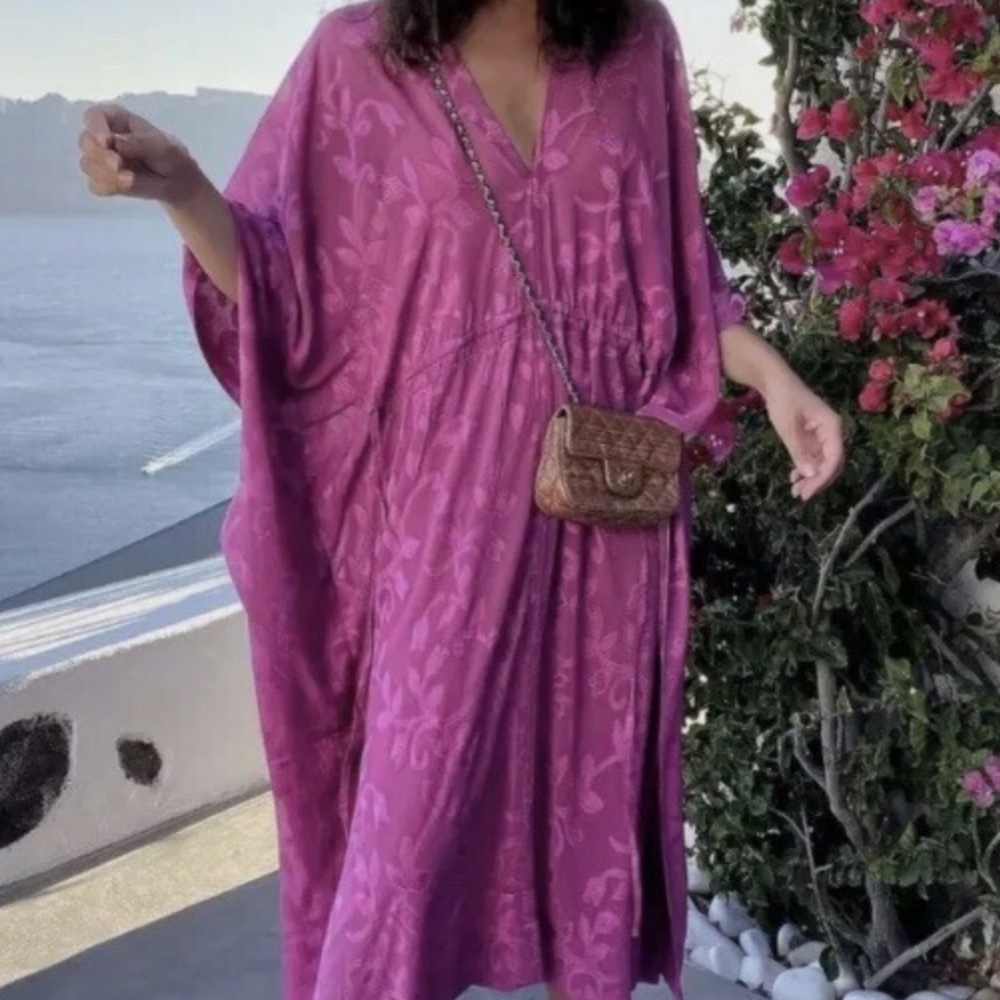 H&M Magenta Floral Maxi Dress